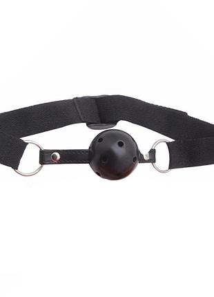 Кляп с пластиковым шаром бдсм кляп шарик gag ball эротический аксессуар для ролевых игр красный ( 130-011 ) 4