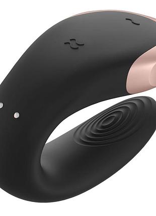 Смарт-вибратор для пар satisfyer double love (black) 2