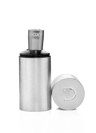 Мощная вибропуля doxy silver в металлическом кейсе, ультрагладкая, 7 режимов 4