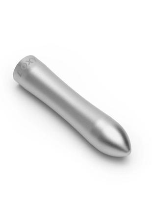 Мощная вибропуля doxy silver в металлическом кейсе, ультрагладкая, 7 режимов 2