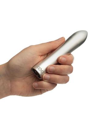 Мощная вибропуля doxy silver в металлическом кейсе, ультрагладкая, 7 режимов 5