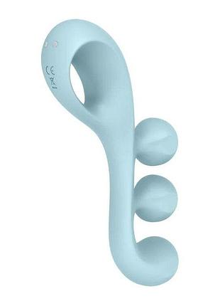 Универсальный вибратор satisfyer tri ball 2, 3 мотора, гнется 5