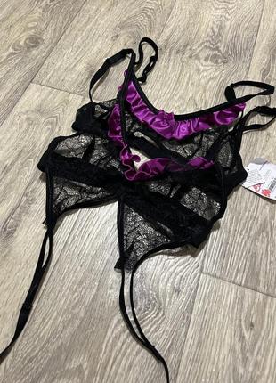 Шикарный комплект кружевное бра и боди ann summers3 фото