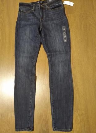 Женские джинсы gap mid rise legging jeans, 25 размер2 фото