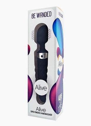 Міні-вібромасажер alive be wanded black feromon 2