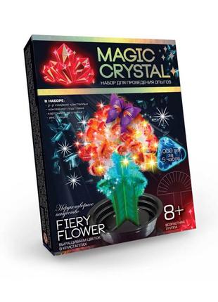 Детский набор для проведения опытов "magic crystal" omc-01 безопасный (огненный цветок)