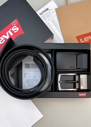 Ремень с двумя пряжками levis