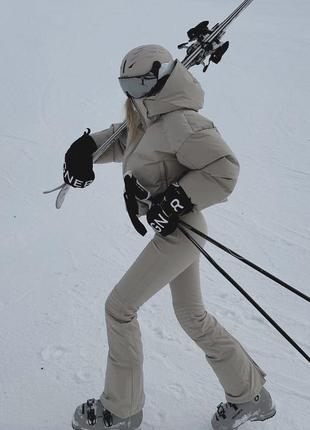 Горнолыжный пуховик укороченная стеганая куртка crop down from minardi piume company ski 10k 1648/822 фото