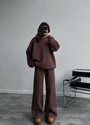 Теплые и уютные костюмы кроя oversize5 фото