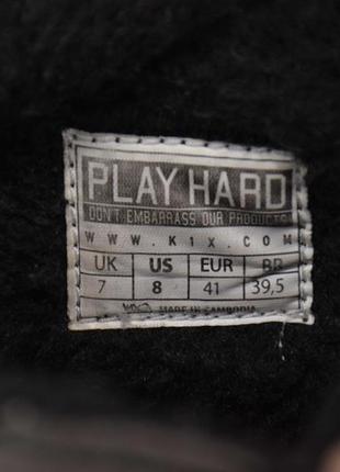 Play hard ботинки кроссовки мужские зимние кожа мех. оригинал. 41 р./26 см.