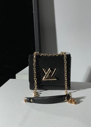 Женская сумка louis vuitton medium twistmm epi leather black