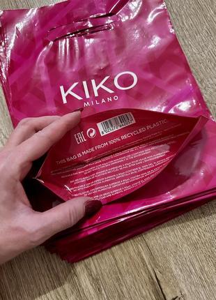 Брендові пакети kiko, оригінальні поліетиленові пакети kiko, пакетик кіко