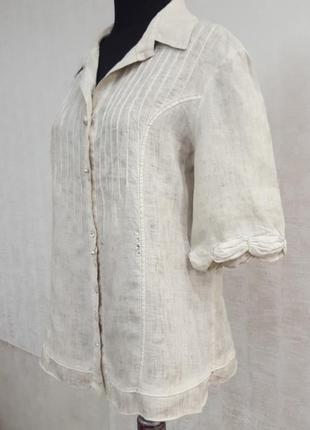 Elisa cavaletti (bottega) италия льняная блуза4 фото