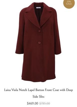 Пальто винтажное шерсть шерстяное шерсть luisa viola винтаж2 фото