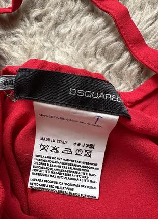 Красное шелковое боди от dsquared24 фото