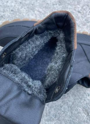 Ботинки кожаные зимние мужские reebok кроссовки мужские из натуральной кожи утепленные шерстью высокие9 фото