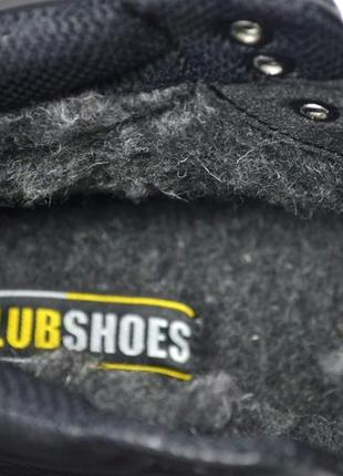 Мужские спортивные зимние кожаные ботинки черные clubshoes 122 фото