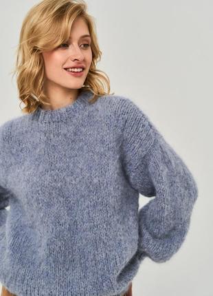 Базовый свитер оверсайз из шерсти альпака5 фото