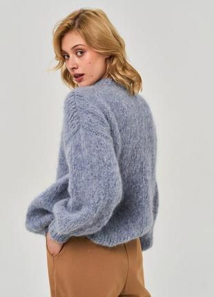 Базовый свитер оверсайз из шерсти альпака8 фото