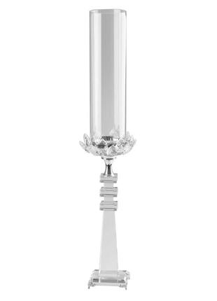 Свічник ватель скляний святковий 65.5 см1 фото