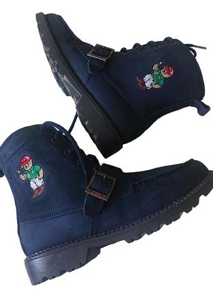 Оригинальные ботинки polo ralph lauren с мишкой5 фото