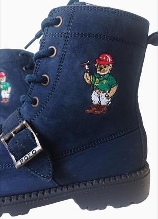 Оригинальные ботинки polo ralph lauren с мишкой4 фото