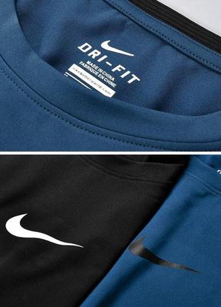 Чоловічі футболки з коротким рукавом nike pro dri-fit оригінал9 фото