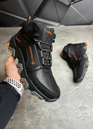 Зимові кросівки merrell з високоякісної натуральної щільної шкіри