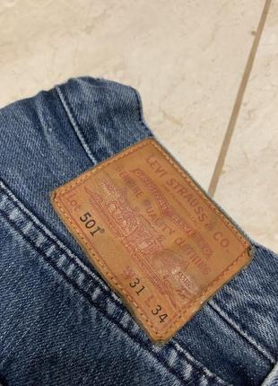Джинсы классические levis 501 levi's premium штаны синие2 фото