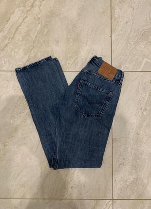Джинсы классические levis 501 levi's premium штаны синие1 фото