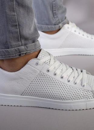 Кеди жіночі з перфорацією люкс якість