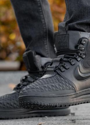 Кроссовки зимние мужские nike lunar force 1 duckboot 17 черный7 фото