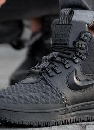 Кроссовки зимние мужские nike lunar force 1 duckboot 17 черный4 фото