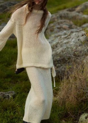 Свитер женский zara😍 шерсть шерсть кофта свитер новая коллекция