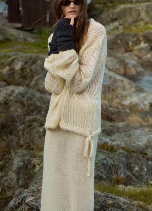 Свитер женский zara😍 шерсть шерсть кофта свитер новая коллекция4 фото