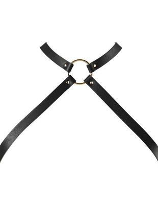 Портупея bijoux indiscrets maze - cross chest harness black feromon