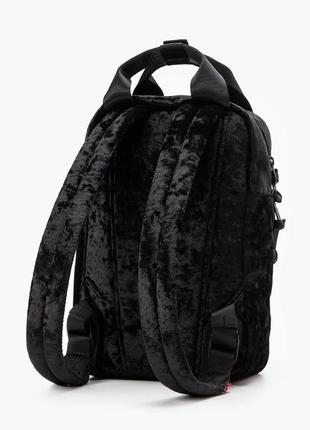 Велюровый мини рюкзак levis l-pack mini velvet backpack3 фото