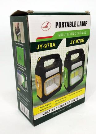 Прожектор світла jy-978b, ліхтар прожектор світлодіодний акумуляторний, ky-196 переносний ліхтар5 фото