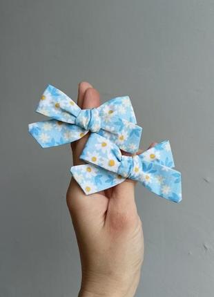 Бантик на заколке, бантик на резинке, бантик, хлопковый бантик, бант.