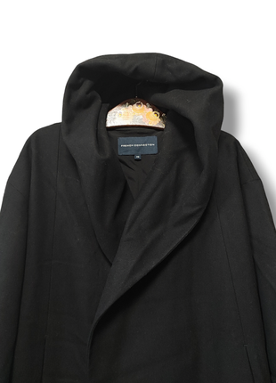 Шерстяное пальто с капюшоном френч шерсть9 фото