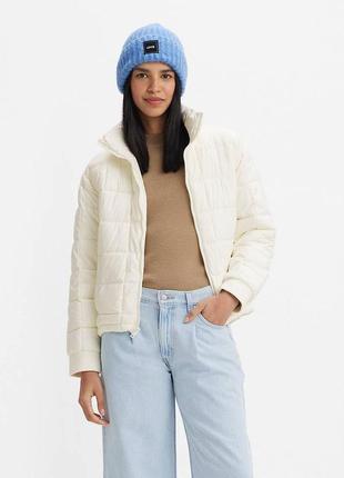 Куртка пуфер levis box quilted puffer jacket оригинал1 фото