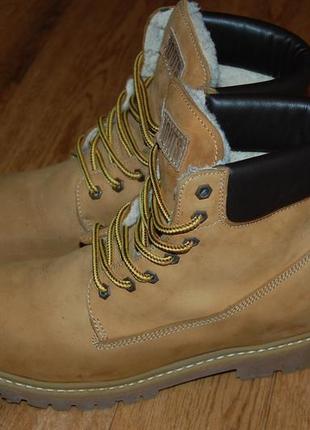 Ботинки кожаные на меху 42-43 р roots4 фото