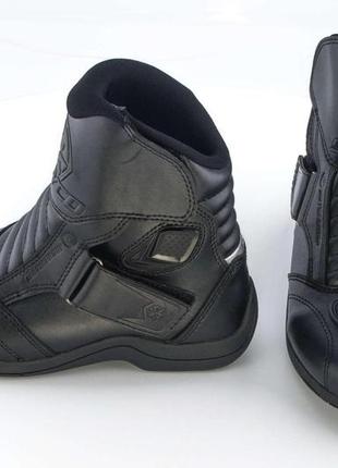 Черевики scoyco чорні з липучкою, size:43