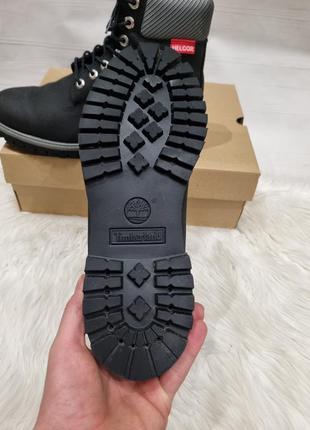 Кожаные ботинки timeberland 6 in helcor black leather waterproof 43 размер6 фото