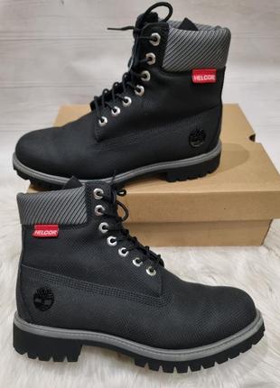 Шкіряні черевики timberland 6 in helcor black leather waterproof 43 розмір