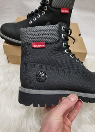 Кожаные ботинки timeberland 6 in helcor black leather waterproof 43 размер3 фото