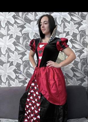 Карнавальное платье костюм карточная королева 👸 алиса