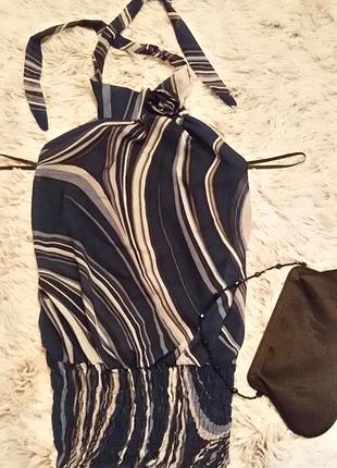 Блуза з зав'язками на шиї, (s)