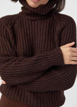 Жіночий светр із рукавами-регланами7 фото