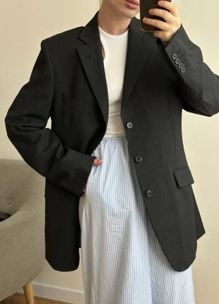 Женский пиджак оверсайз женский жакет женский чернний пиджак